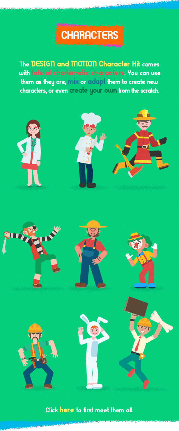 Design and Motion Character Kit - 13