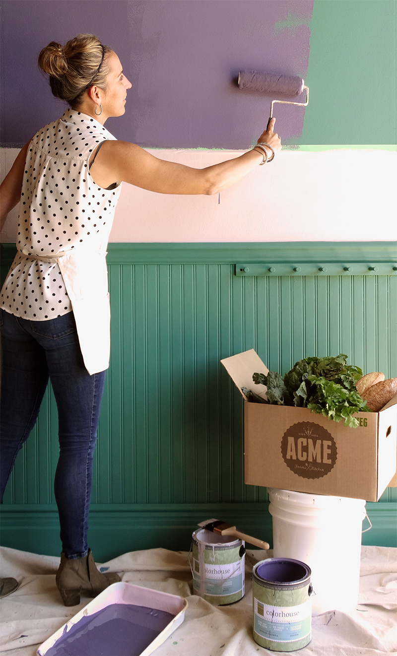 Colorhouse paint DIY project with ACME Farms + Kitchen
