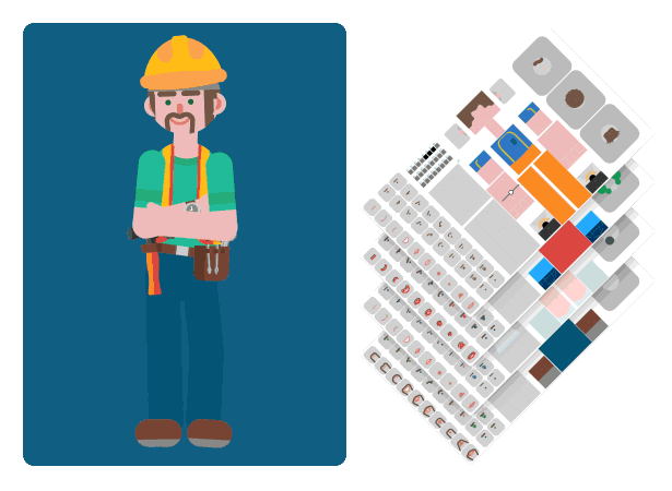 Design and Motion Character Kit - 8