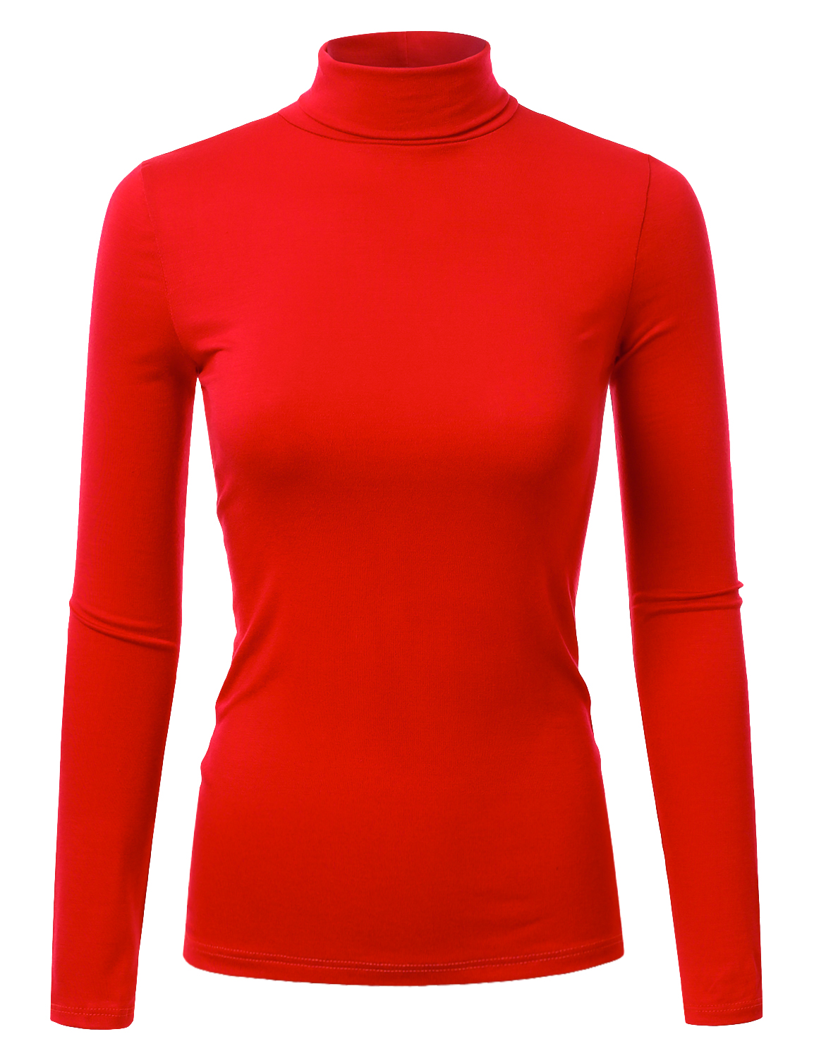 doublju-womens-long-sleeve-turtleneck-lightweight-pullover-top-sweater