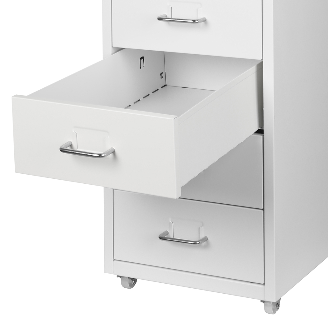 Levede 6 Drawer Office Cabinet Drawers Storage Cabinets Steel Rack Home White