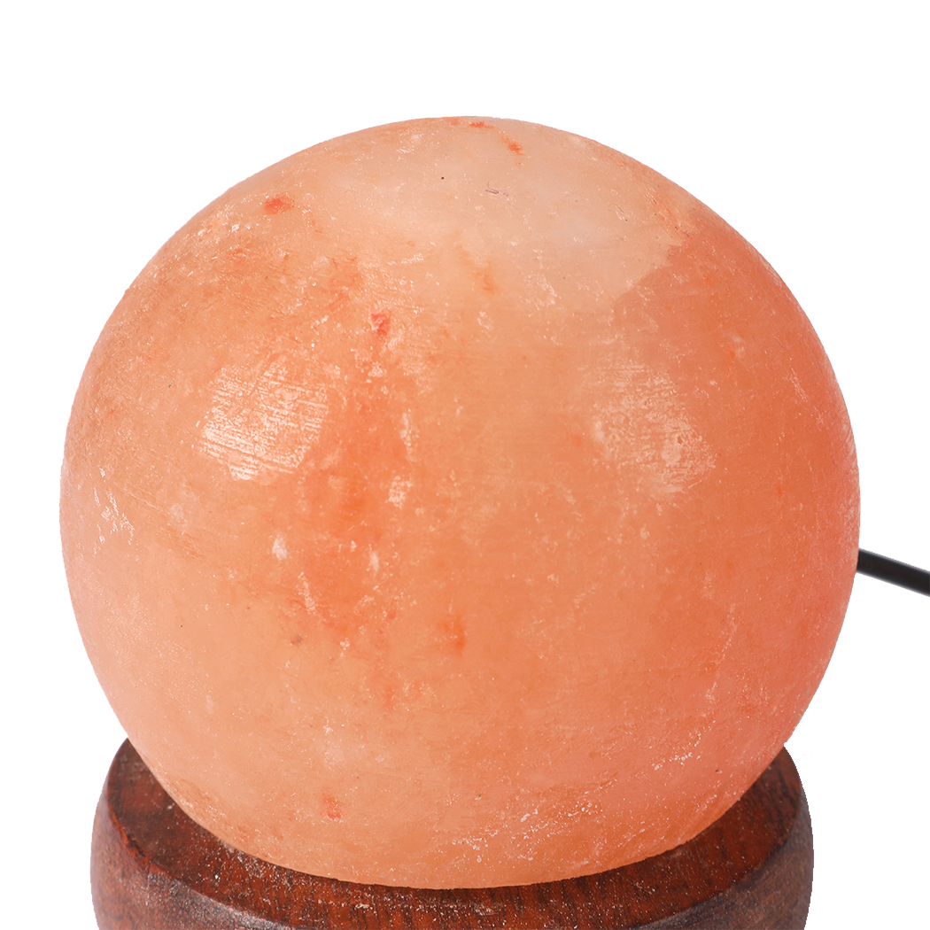 EMITTO Himalayan Salt Lamp USB Natural Crystal Rock Cord Night Light Globes