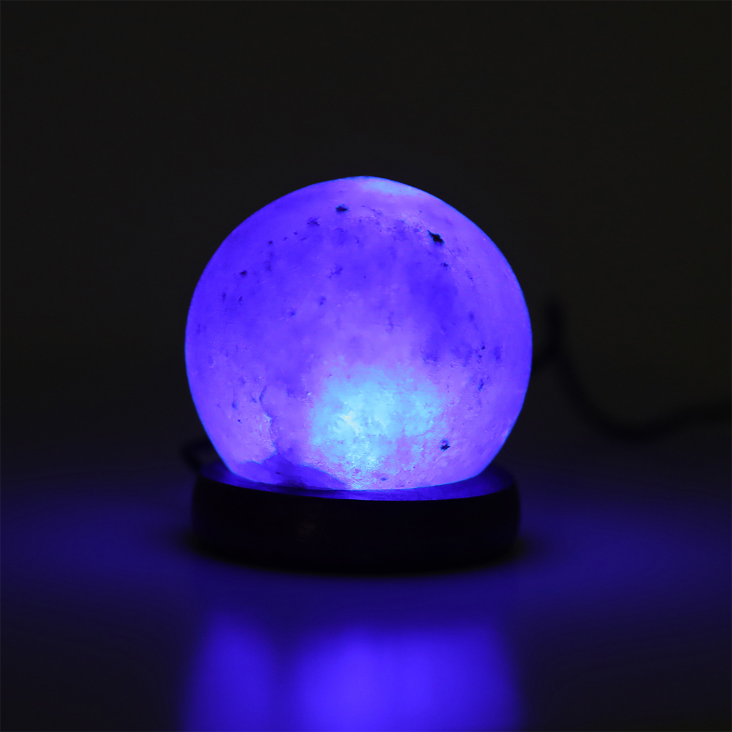 EMITTO Himalayan Salt Lamp USB Natural Crystal Rock Cord Night Light Globes