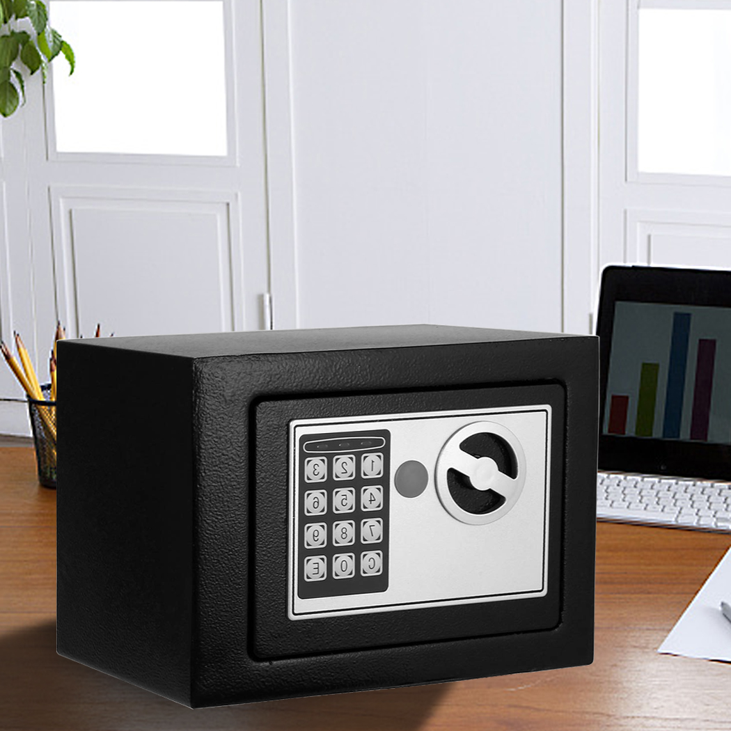 Digital Safe Electronic Security Box Home Office Cash Lock Deposit Password 6.4L