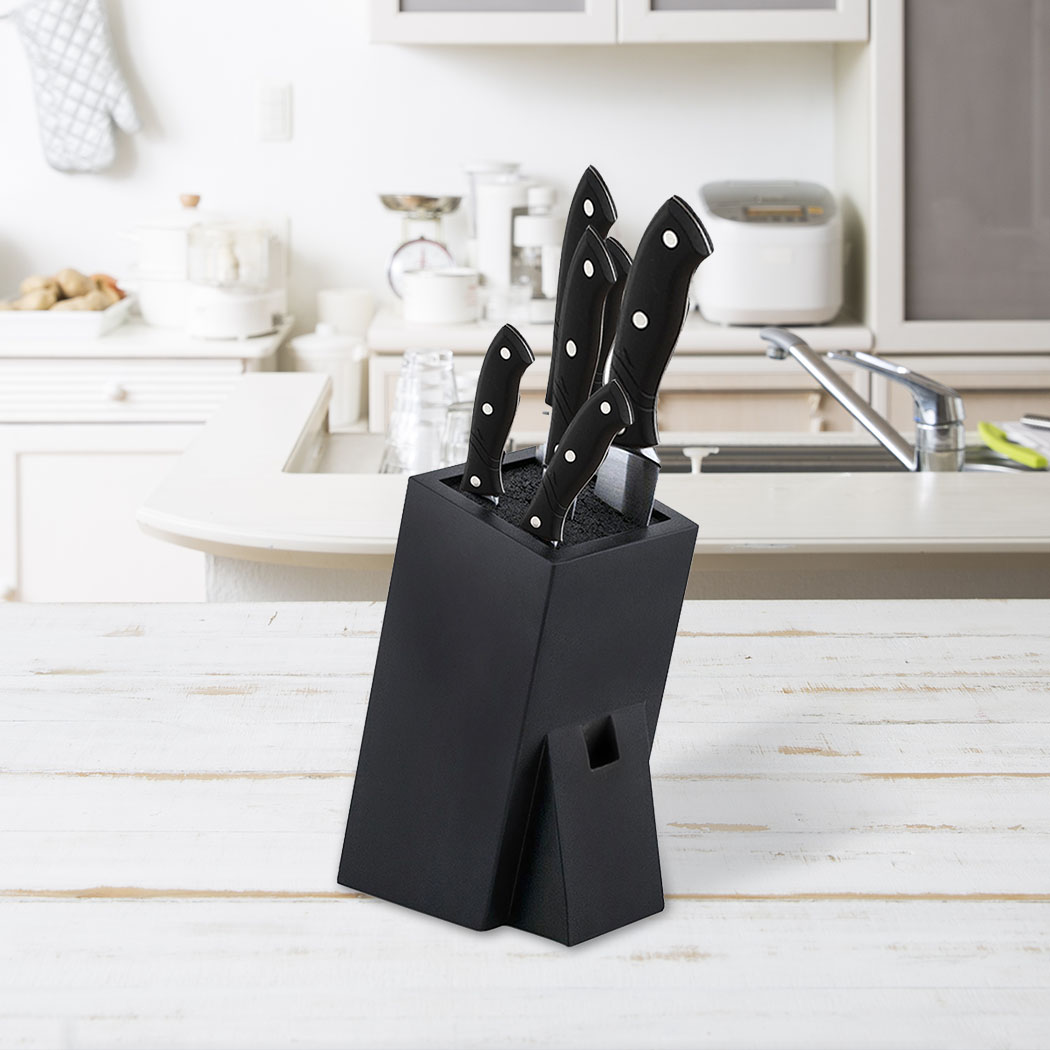 Knife Holder Kitchen Wooden Stand Knives Storage Block Magnetic Tool Display