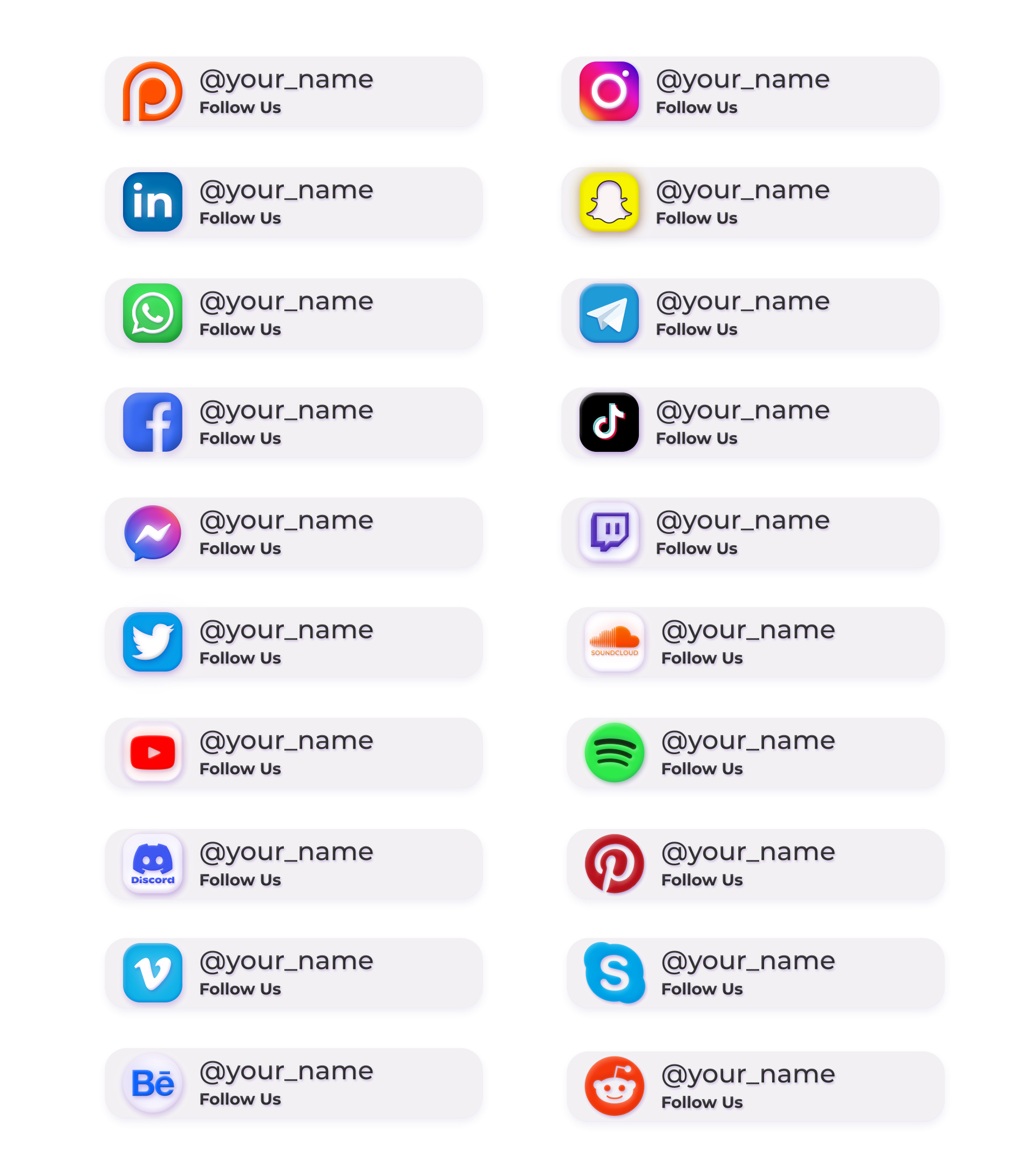 Social Media Lower Thirds - 3