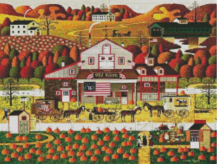 Americana CrossStitch Charles Wysocki