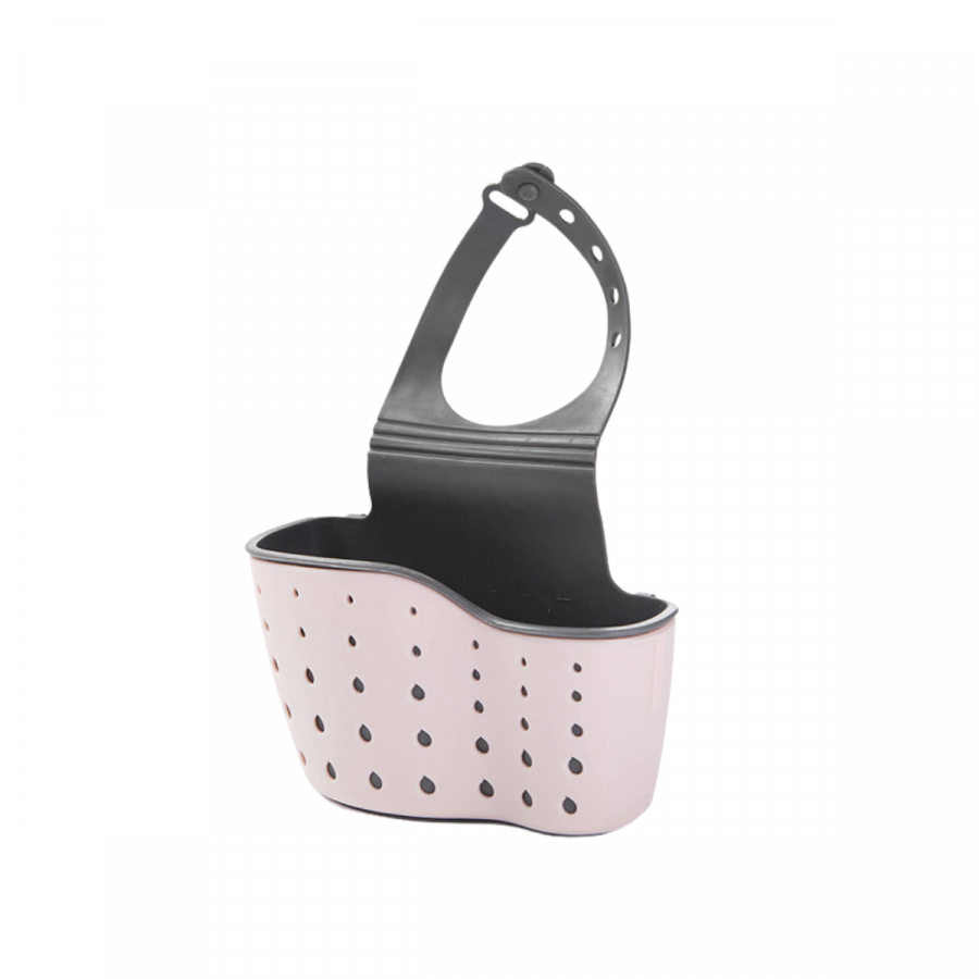 Canasta escurridora para accesorios de limpieza rosado, 23x15.5cm