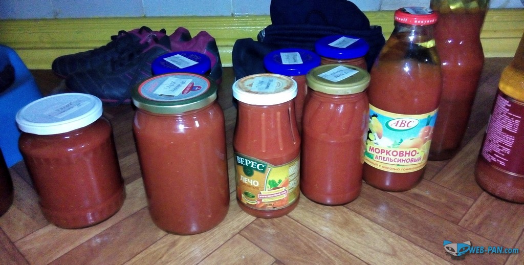 Баночки с соком, томатной пастом и соусами - малая часть многообразия! Немного заготовок, делаем и ставим на хранение!