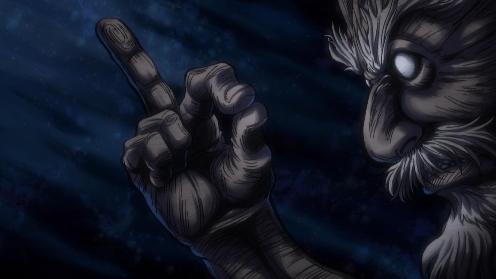 Wallpaper Hunter x Hunter 96 Hunter x Hunter, Netero Isaac, anime, dark, eyes, old people, anime men, middle finger