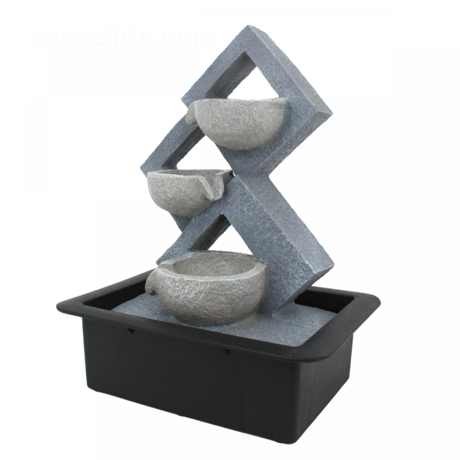 Fuente de agua 39x30x22cm, resina