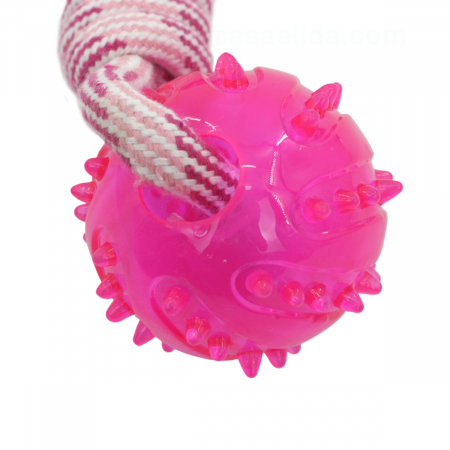 Juguete para mascota fucsia, 25cm
