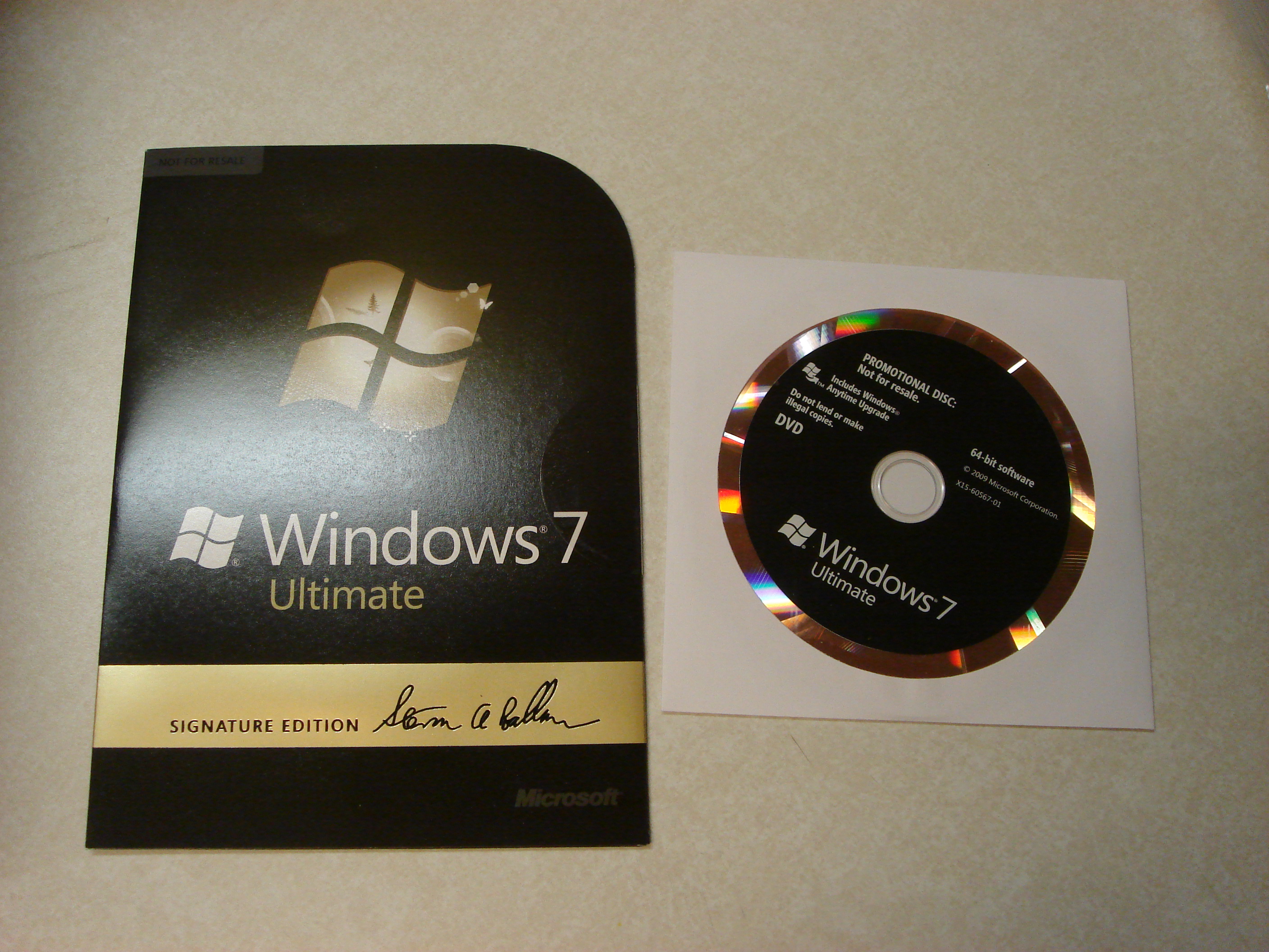 Windows 7 Ultimate Disc