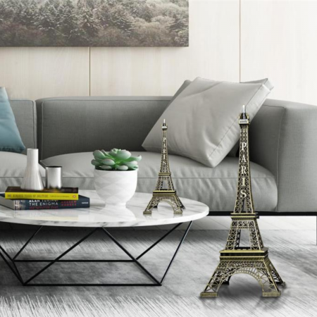 Figura decorativa torre eiffel, 48cm, acero