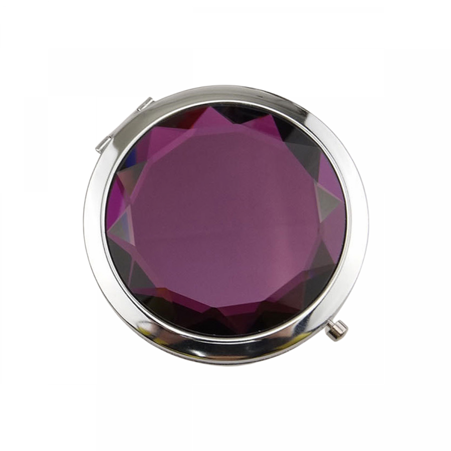Espejo de mano morado, Ø7cm
