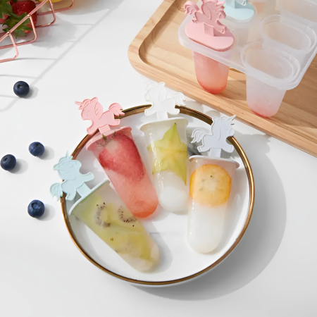 Molde para paletas colores variados, 8 unidades
