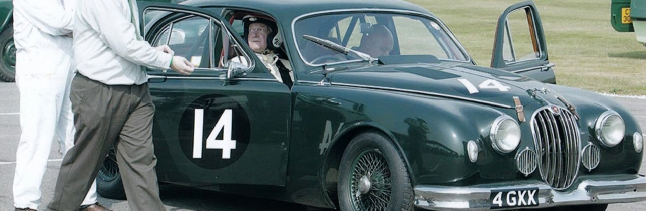 Jaguar Mk1 driven by Saloon Car champion Win Percy for sale