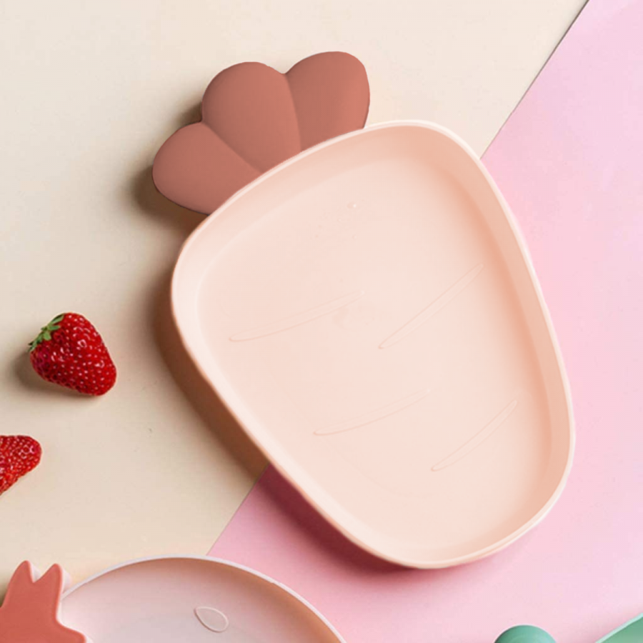 Bandeja decorativa rosado, 3x17x28cm, plástico pp