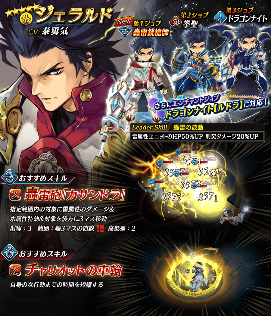 【タガタメ】ジェラルドは強い？評価と運用まとめ