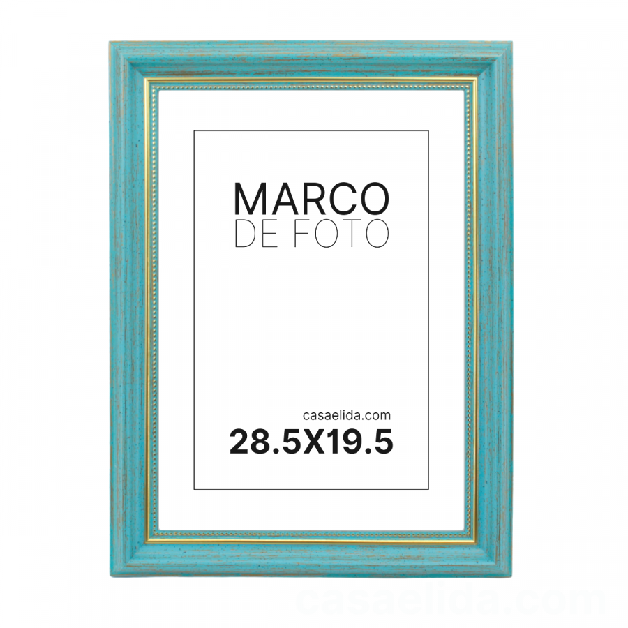 Marco de foto verde, 35x26cm, madera mdf
