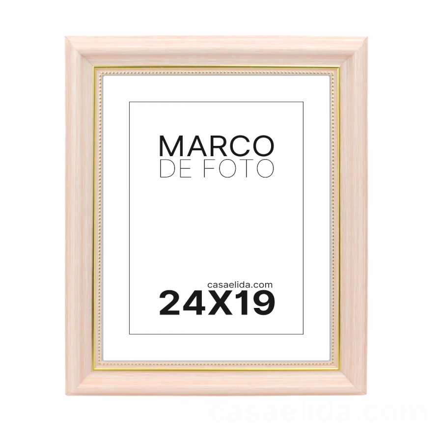 Marco de foto rosado, 30.5x25.5cm, madera mdf