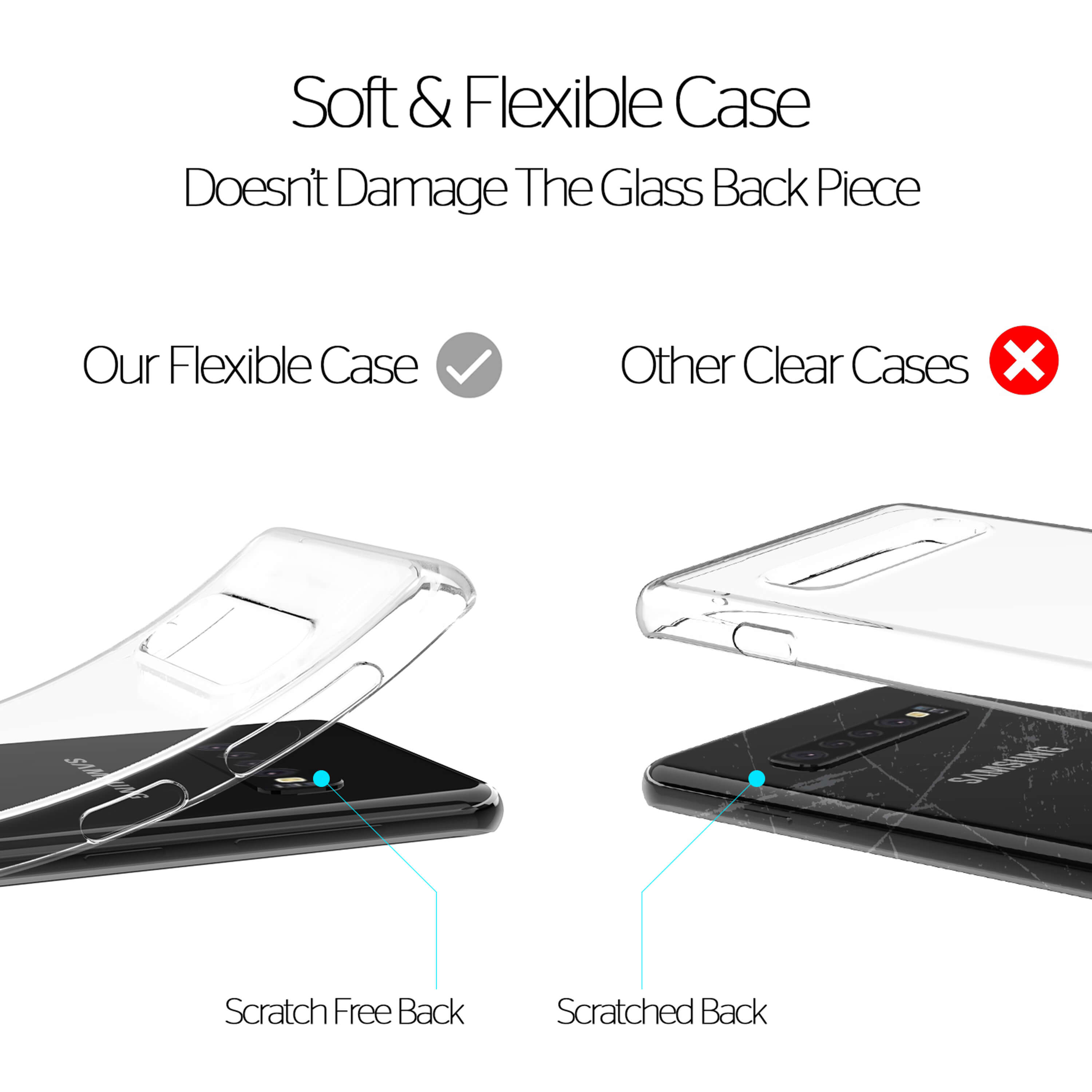 thumbnail 30 - For Samsung Galaxy S7 S8 S9 Case Shockproof Silicone Protective Clear Gel Cover