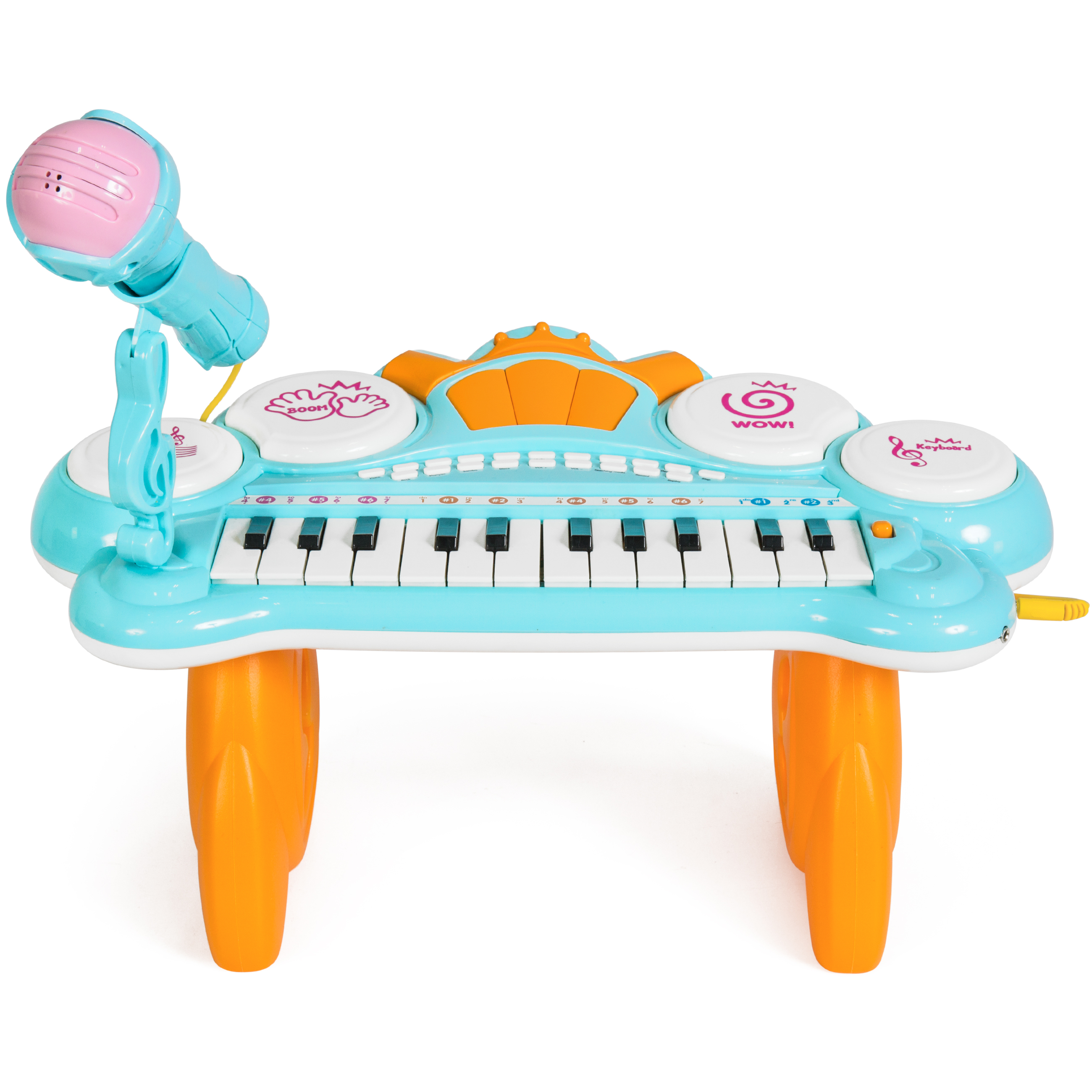 BCP 24-Key Kids Musical Electronic Keyboard w/ Drums, Microphone, MP3 ...