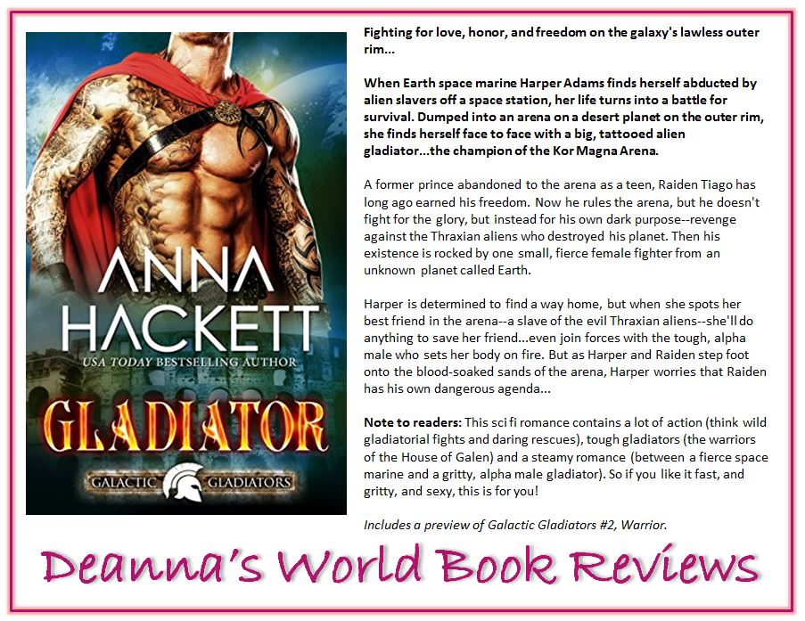 Gladiator by Anna Hackett blurb