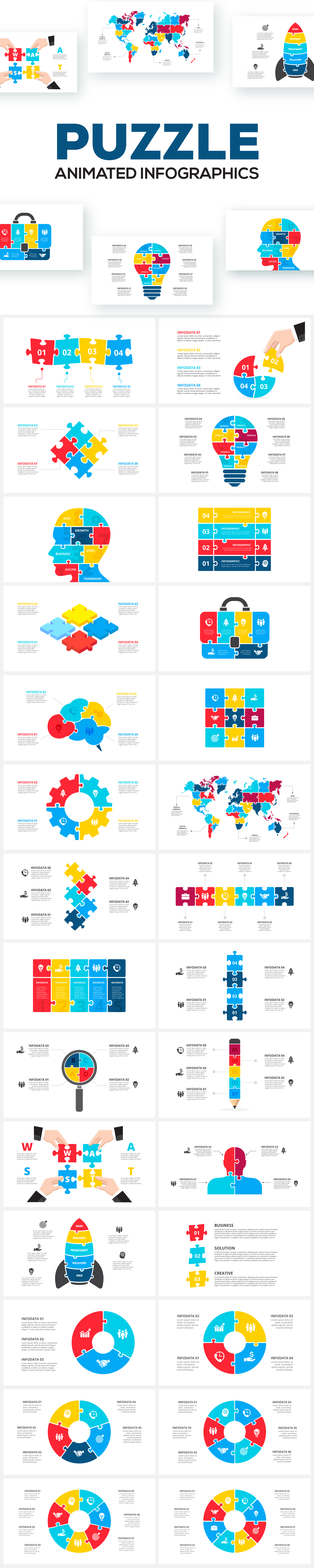 Multipurpose Infographics PowerPoint Templates v.5.4 - 170