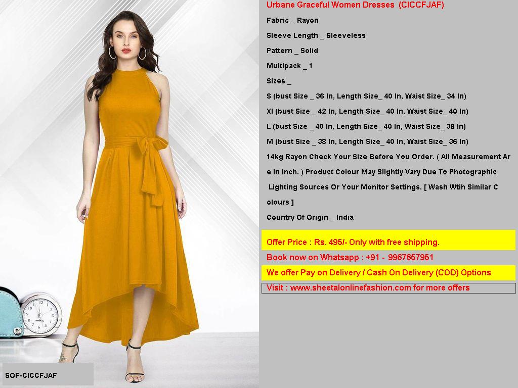 Urbane Graceful Women Dresses code CICCFJAF Rs 495