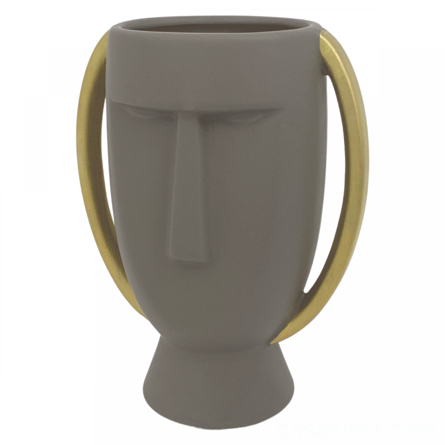 Maceta decorativa 21cm, cerámica