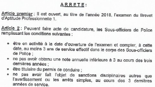 CONCOURS Police PROFESSIONNELS ENTREE 2023-2024 concourspolice-ci.net Examens BAP n°1 et 2 Brevet d'aptitude professionnelle concourspolice-ci.net 2023-2024