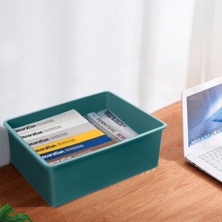 Caja organizadora turquesa, 14.5x40x28cm