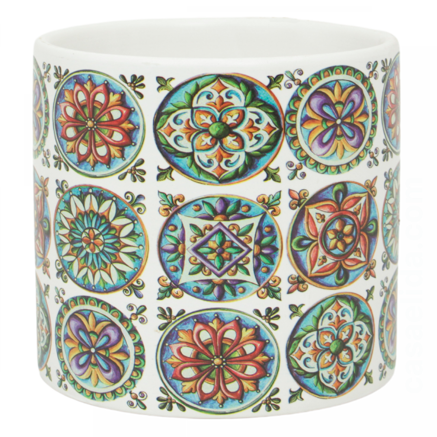 Maceta decorativa 10.5xØ11.5cm, cerámica