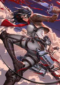 Wallpaper Attack On Titan Mikasa Ackerman 10