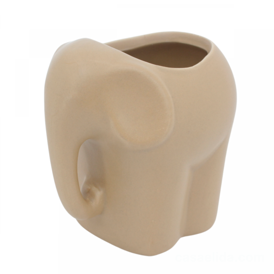 Maceta de resina elefante, 10cm