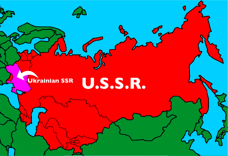 Russia-Ukraine War: Map of USSR