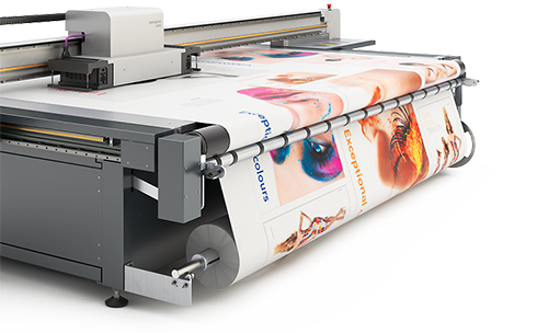 SwissQ UV Flatbed Roll to Roll Printing