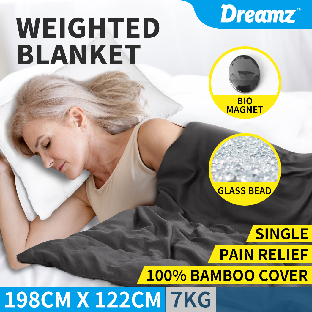 DreamZ Weighted Blanket Heavy Gravity Deep Relax Bamboo Adults Kids 5/7