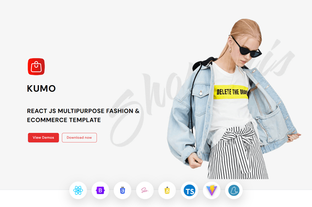 Kumo - React Js Multipurpose Fashion & eCommerce Template (Javascript + Typescript) - 1