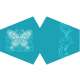 face mask - blue butterfly