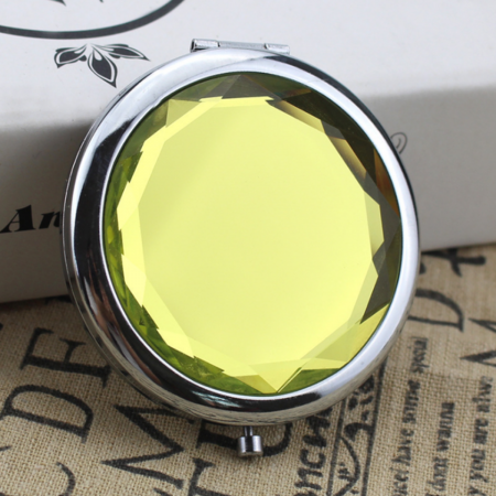 Espejo de mano amarillo, Ø7cm