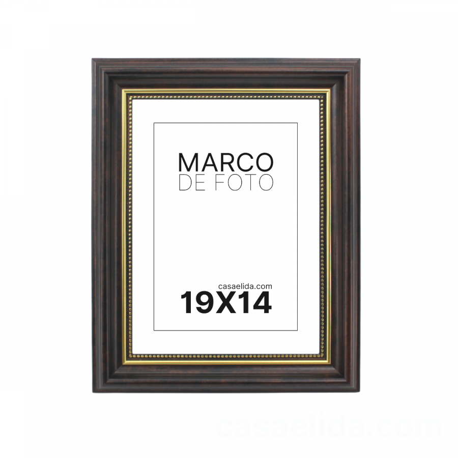 Marco de foto café, 25x20.5cm, madera mdf