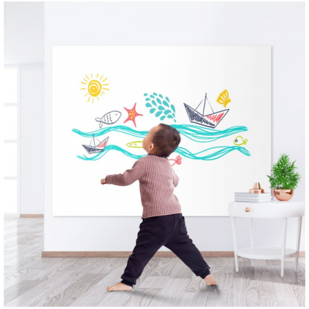Rollo de pizarra adhesiva blanco, 90x200cm