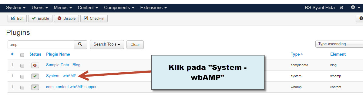 Panduan AMP Pada Joomla CMS - Instalasi Plugin Joomla