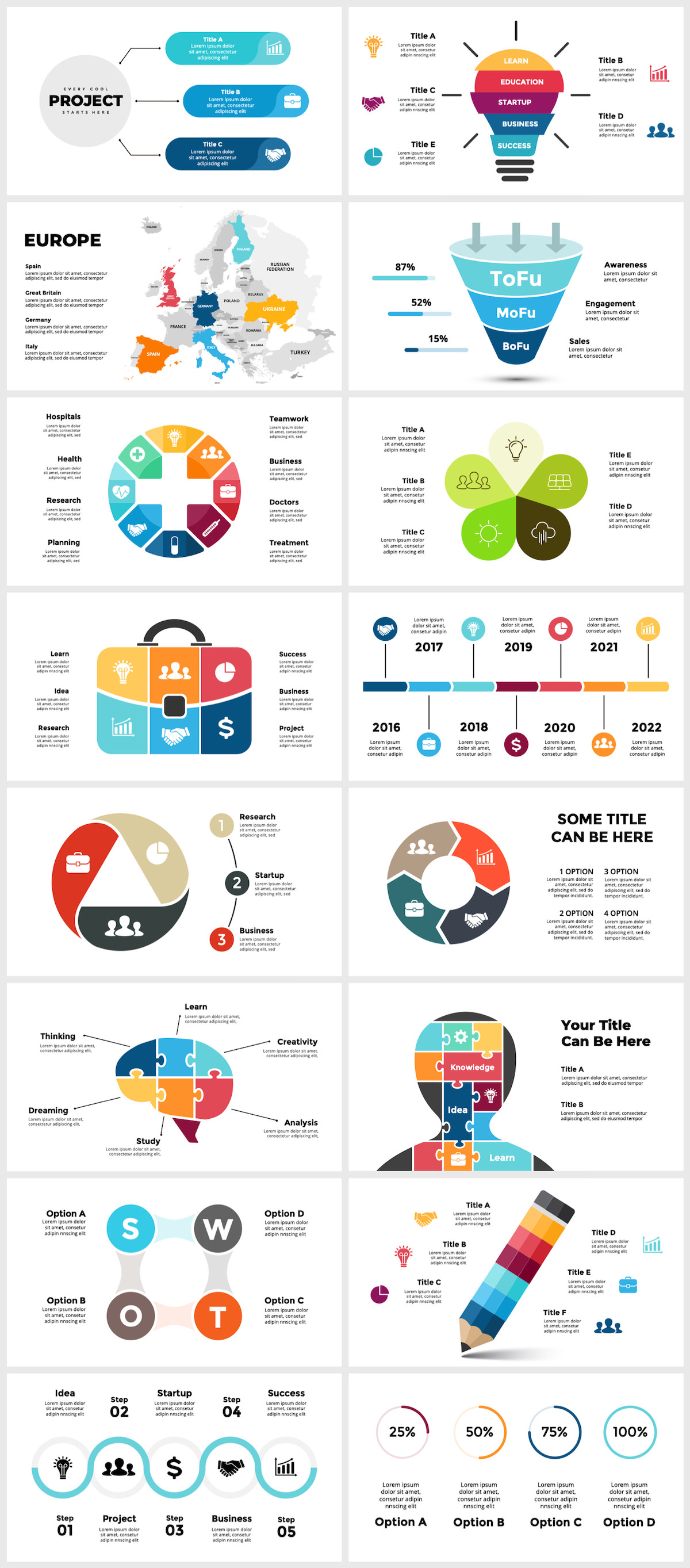 Huge Infographics Bundle! Lifetime Updates! PowerPoint, Photoshop, Illustrator. - 30