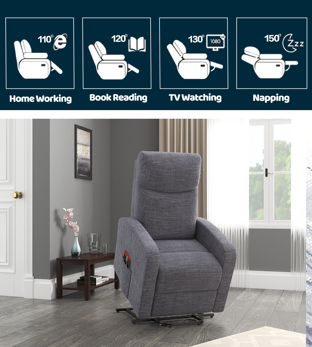 Levede Massage Chair Recliner Chair Armchair Heated Lounge Sofa Elder (Optional) - Picture 43 of 130
