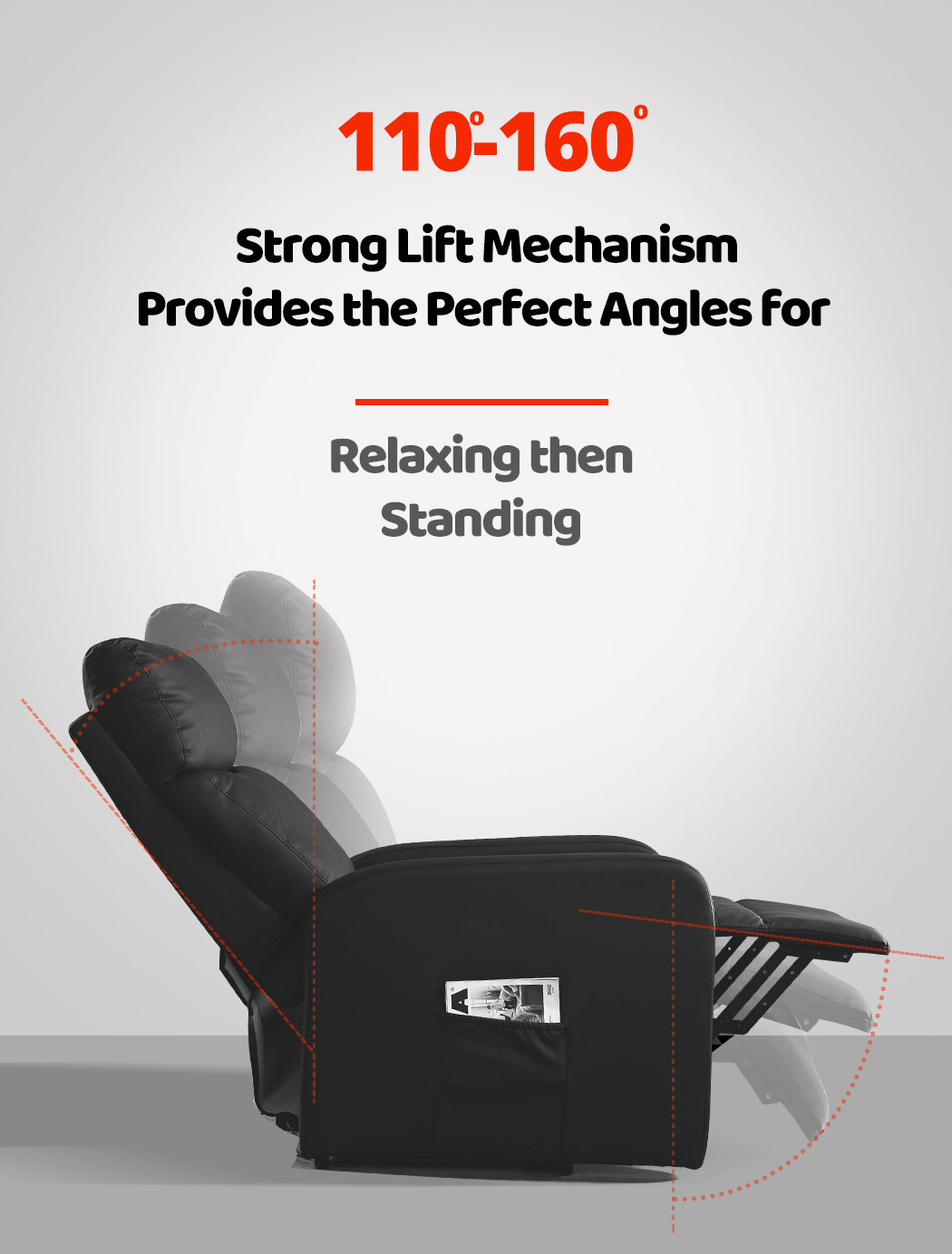 Levede Massage Chair Recliner Chair Armchair Heated Lounge Sofa Elder (Optional) - Picture 53 of 130
