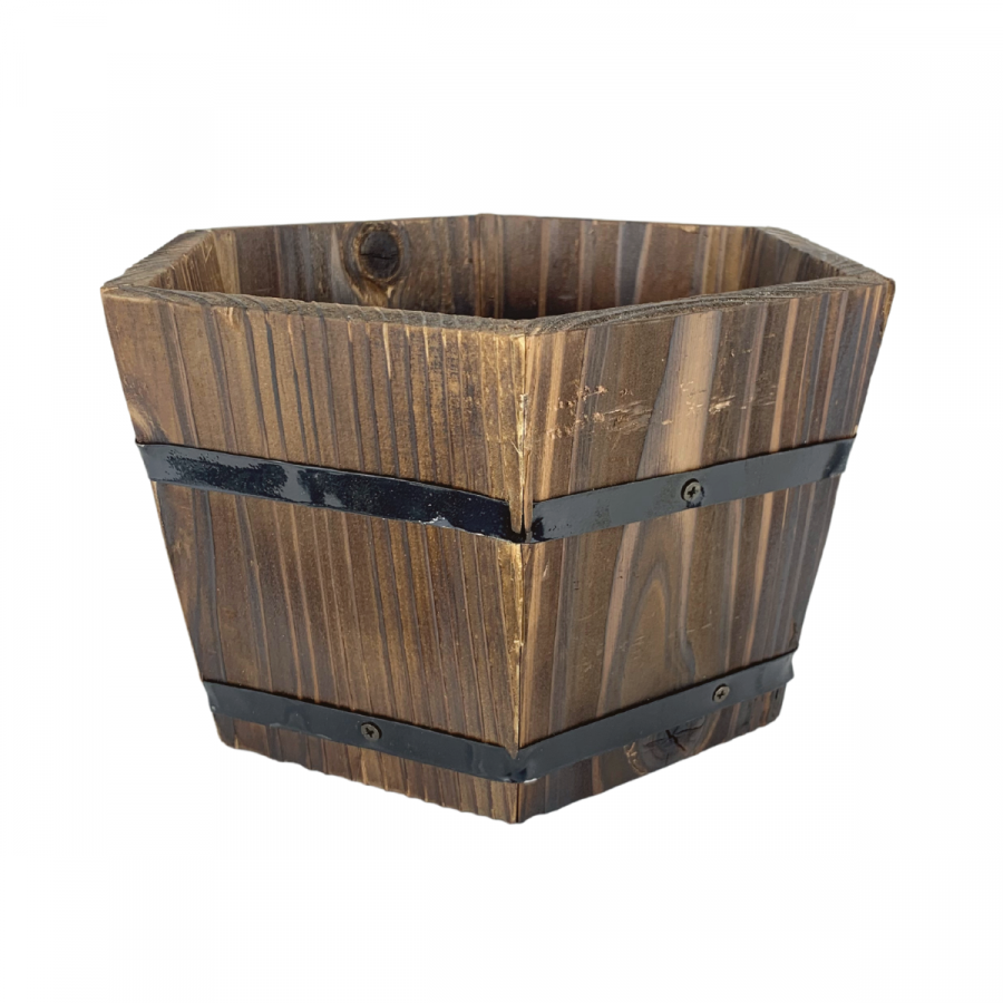 Macetero de madera 10x17cm