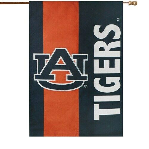 Auburn Tigers 28 X 44 Double Sided Embellish House Flag 808412778285